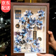 韞舜有錢花束diy材料包發(fā)財(cái)樹創(chuàng)意相框?qū)嵱盟团牙瞎掀殴?jié)生日禮物 胡桃色相框+禮袋【不含練功券】