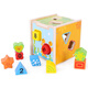 銘塔木制積木屋玩具 數字幾何配對屋寶寶啟蒙早教生日禮物