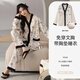 潔麗雅睡衣女士秋冬女純棉長(cháng)袖長(cháng)褲套裝高級感帶胸墊可外穿家居服女 【100%棉】濃情可可（帶胸墊） 412277 L （建議100-120斤）