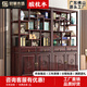 冠軍木語(yǔ)博古架實(shí)木新中式客廳展示柜多寶閣置物架古典酸枝木隔斷擺件茶架 【酸枝木】左+右博古架