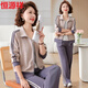 恒源祥媽媽裝春裝2025新款洋氣休閑套裝中老年女裝運動(dòng)40歲50衣服兩件套