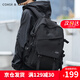 COASX & KAEADCK男包輕奢雙肩包男女大容量背包17英寸電腦包書包旅行包登山包 【黑色】休閑商務(wù)大學(xué)生初中高中 通勤輕便旅游出差高端商務(wù)運(yùn)動包