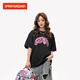 SPRAYGROUND鯊魚(yú)嘴短袖T恤男女印花2025夏季美式寬松情侶款體恤潮 黑色 2XL