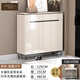 CUERO DESIGN英國品牌輕奢巖板烤漆鞋柜門口入戶柜換鞋凳坐凳一體家用鞋架儲物 120CM巖板臺面-單面靠墻款