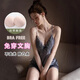 MOXTOC性感睡衣女夏季吊帶睡裙帶胸墊蕾絲網(wǎng)紗高奢家居服套裝情人節禮物 莫蘭灰（吊帶睡裙） M （建議85~100斤）