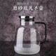 ORTOR 涼水壺家用茶壺涼白開壺玻璃水壺水杯大容量可加熱冷熱水壺 凡圣單水壺(+壺墊1個(gè))