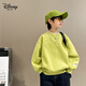 迪士尼男童純棉衛衣春秋裝新款兒童裝長(cháng)袖上衣中大童男孩韓版寬松打底衫 綠色 130