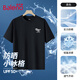班尼路（Baleno）UPF50+防曬短袖男夏季薄款透氣冰感情侶上衣黑色簡(jiǎn)約大碼潮流內搭