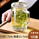 LNGA LANDGRE德國進(jìn)口品質(zhì)玻璃杯茶杯帶把手家用耐高溫鋼化防摔啤酒杯子個(gè)人專 鋼化大羅馬杯【帶玻璃蓋】 420ml