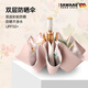 颯望德國太陽(yáng)傘防紫外線(xiàn)全自動(dòng)雙層防曬晴雨兩用遮陽(yáng)傘女小巧便攜 春日牡丹 16骨