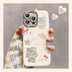 藍妮子適用 蘋果16手機殼iPhone15promax女生16pro蘋果13/14pro保護套12/promax手機殼少女心卡通可愛 鏤空星星愛心-自帶鏡頭膜 蘋果16Pro