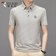 啄木鳥(niǎo)高級感短袖polo衫中年男裝商務(wù)休閑百搭冰絲薄款無(wú)痕T恤男 20351/ 2420米色 2XL