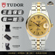 【二手99新】帝舵（TUDOR）男表王子與公主系列18K金機(jī)械男士腕表日歷夜光顯示手表生日紀(jì)念日禮物 34mm--金盤條釘M74033-0002
