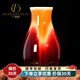 廣贊萊景德鎮(zhèn)陶瓷器郎紅花瓶擺件窯變新中式家居客廳電視柜玄關(guān)裝飾送禮 窯變郎紅福筒瓶