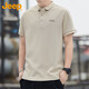 吉普（JEEP）美國(guó)正品內(nèi)搭POLO衫男士夏季薄款寬松休閑純色簡(jiǎn)約打底半袖T恤衫 卡其色 【官方正品】 XL 推薦135-150斤