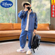 迪士尼（DISNEY）男童套裝春秋款2025新款童裝春裝兒童衣服酷帥網(wǎng)紅炸街男孩運動服 藍(lán)色 C23016 套裝 130 (關(guān)注店鋪 優(yōu)先發(fā)貨)