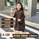 漢唐貝貝女童套裝2025新款春秋長(cháng)袖高貨韓系馬甲裙女寶寶潮流款式服兩件套 咖色 130 (建議115-125cm 5.2-7周歲)