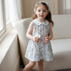 OAK FAMILY夏季新品2025女寶寶無(wú)袖連衣裙文藝娃娃領(lǐng)兒童公主裙 小羊果園 （不含頭飾） 90 cm
