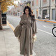 春乏2025春秋季中長款美拉德雙面絨毛呢大衣女時(shí)尚小個(gè)子呢子外套女 摩卡色[卡碼拍小] S 建議105-115斤[卡碼拍小]