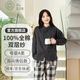 宜色家雙層紗織100%純棉春夏季中國風(fēng)家居服全棉睡衣男女士國潮立領(lǐng)套裝 中式雙層紗立領(lǐng)套裝 女款鹽系格灰 L （女140斤）或（男170斤）