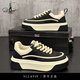 薩拉維夫春季新款軟底男鞋休閑運動(dòng)時(shí)尚百搭男士增高低幫板鞋高爾夫鞋 黑卡(單) 38