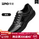 零度Zero手工鞋加州工藝休閑皮鞋2024秋季新款男士鱷魚皮時(shí)尚商務(wù) 黑色 38