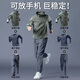 艾倫伯頓運動(dòng)套裝男秋季跑步速干專(zhuān)業(yè)晨跑服防風(fēng)外套登山徒步訓練健身衣服 三件套灰綠【運動(dòng) 速干】后腰口袋 XL （140-160斤）