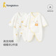 童泰（TONGTAI）嬰兒連體衣春秋季純棉新生兒衣服初生寶寶蝴蝶哈衣爬服滿月服