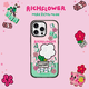 CASETIFY Rich Flower-有錢花系列 天天杠上花 適用于iPhone15/16 Plus/Pro/Max手機保護殼 透明黑框 iPhone 16