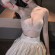 JUZEELY內(nèi)衣女無(wú)肩帶聚攏防滑小胸貼隱形抹胸禮服拍婚紗性感文胸加厚 膚色單件 70A B