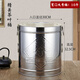 加厚不銹鋼大容量茶葉桶寬口陳皮桶裝米缸大號防潮防蟲(chóng)密封儲物罐 【加厚】寬口10斤【送內袋】