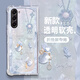 向日殼 適用三星ZFold5手機殼新款好運福袋zfold4四角防摔透明折疊屏全包高顏值女潮網紅小眾簡約時尚 透明O-好運福袋蝴蝶藍 三星ZFOLD5