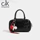 chongsukei小&ck香港代購質(zhì)感貝塔包包小號保齡球包小眾手提包波士頓枕頭包 慕斯黑