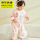 獺惠爬行罩衣寶寶爬行服幼兒四季嬰兒兒童連體畫畫防臟戶外全身衣 安哥拉兔-80碼(適合76-82cm)