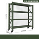 浦元興軍綠色移動(dòng)貨架帶輪器材架帶網(wǎng)裝備架倉儲戰備物資周轉架盾牌架子 定制 200公斤