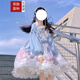 艾諾黛 公主裙洛麗塔蓬蓬裙lolita全套lo裙夏季甜妹穿搭【夢(mèng)境游樂(lè )園】 【夢(mèng)境游樂(lè )園】淺藍色小裙子本體+發(fā)帶 M