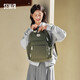 森馬（Semir）雙肩包女背包大容量簡(jiǎn)約男生電腦包書包女大學(xué)生105225153217