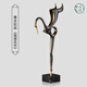 古瑤創(chuàng)意輕奢高檔家居客廳酒柜裝飾品電視柜玄關(guān)高級(jí)感辦公室桌面擺件 青古拉絲《獨(dú)領(lǐng)風(fēng)華》