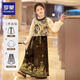 羅蒙馬面裙中國風(fēng)春夏漢服女童套裝演出服 瑾瑜織金馬面裙三件套 150
