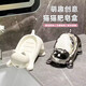 赟婭貓咪陶瓷香皂盒衛生間廁所家用肥皂置物架輕奢可瀝水桌面收納擺件 貓貓肥皂盒【陶瓷白】