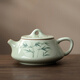 四方亭手繪釉下彩石瓢壺陶瓷茶壺單壺泡茶壺茶具景德鎮(zhèn)家用養(yǎng)生壺一人用 手繪石瓢壺-綠竹