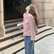 桂雪格粉色法式小香風(fēng)外套女春秋2025新款粗花呢流蘇高級感氣質(zhì)名媛上衣 粉色不加棉 常規 S 【85斤-110斤】