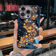 品盟（PISMEXOK）適用于蘋果iphone16/15promax手機(jī)殼感復(fù)古星光白藍(lán)漸變蝴蝶鏡頭閃粉支架保護(hù)套新款女后殼 星光蝴蝶-鏡頭支架 iPhone 16 pro