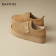 達芙妮全包厚底勃肯鞋女2025新款春季爆款增高百搭一腳蹬懶人單鞋