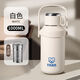 虎牌316食品級不銹鋼戶(hù)外運動(dòng)便攜大容量保溫杯 高顏值保冷提手水壺 純白1000ml虎3