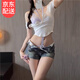 晴碧琳春夏性感紫色掛脖文胸套裝心機內搭內衣女蕾絲聚攏內衣套裝 性感掛脖文胸套裝【紫色】 M 34/75AB