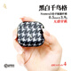LLLIMITED LUXURYCASES適用蘋(píng)果AirPods4全包凱夫拉LLC耳機超薄保護殼 黑白千鳥(niǎo)格 AirPods4