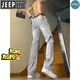 JEEP SPIRIT煙灰色彎刀牛仔褲男春秋高腰提檔修身顯瘦褲子美式高街vibe微喇褲 水泥色加.絨 （升級款）顯顯瘦 M 建議95-115斤