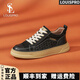 LOUISPRO板鞋男百搭輕奢男鞋時(shí)尚簡(jiǎn)約男士休閑鞋舒適透氣輕便運(yùn)動(dòng)鞋男 黑色【頭層牛皮】 40 【皮鞋碼】