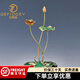 紀梵蒂 GEFIODEY新中式銅擺件好事連連高端藝術(shù)書(shū)房客廳玄關(guān)電視柜荷花家居裝飾品 好事連連